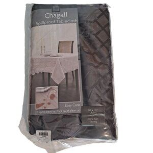 Oblong Tablecloth Fabric Repels Stains Spillproof Rectangle 60" x 120" Chagall